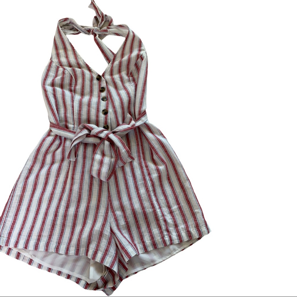 American Eagle Romper Jumpsuit Halter Neckline